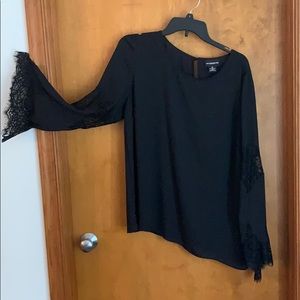 Black long sleeved blouse